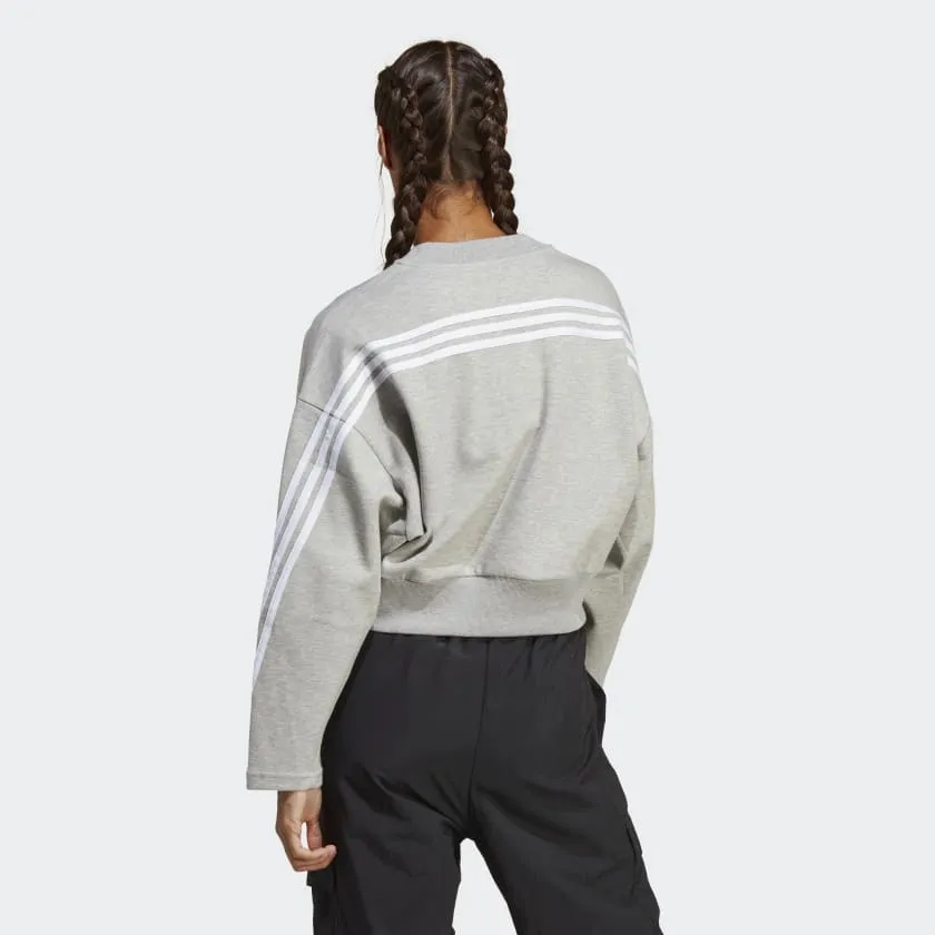 Adidas Future Icons 3-Stripes Sweatshirt - Womens - Grey