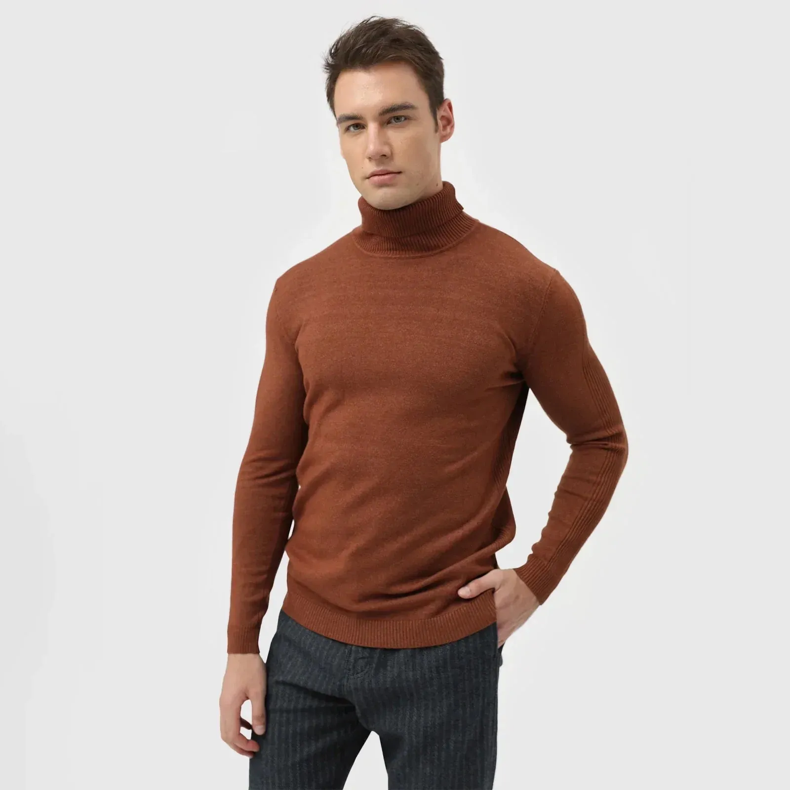 Adriano™ | Classic Muscle Fit Turtleneck Sweater