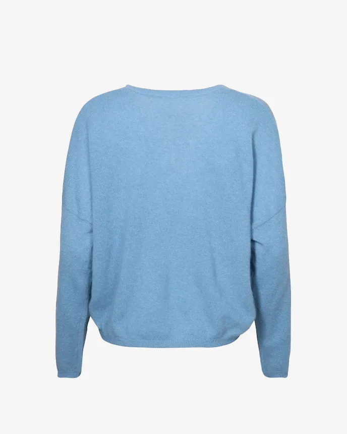 Alicia V Neck Sweater Sky