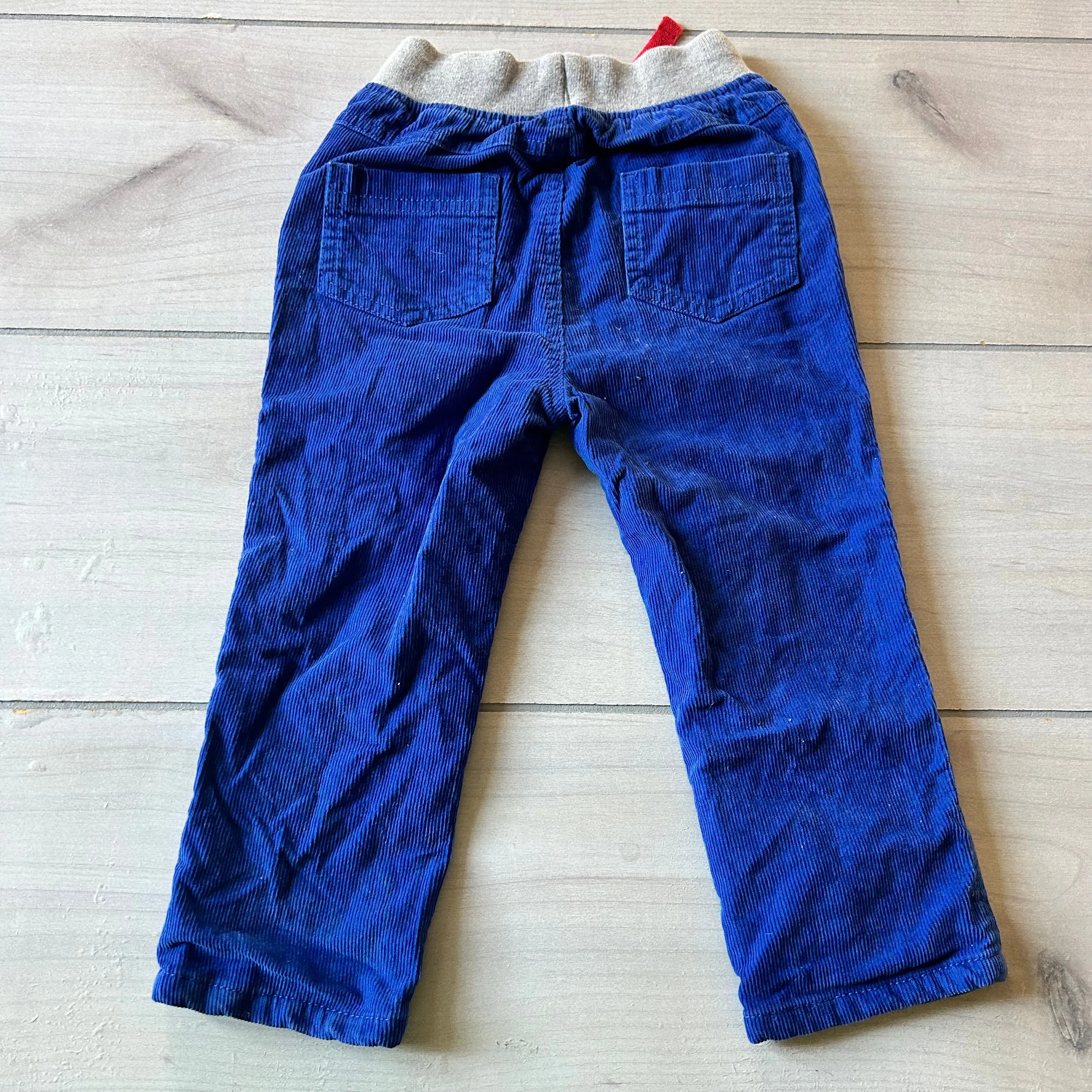 Baby Boden Blue Star Knee Corduroy Drawstring Pant