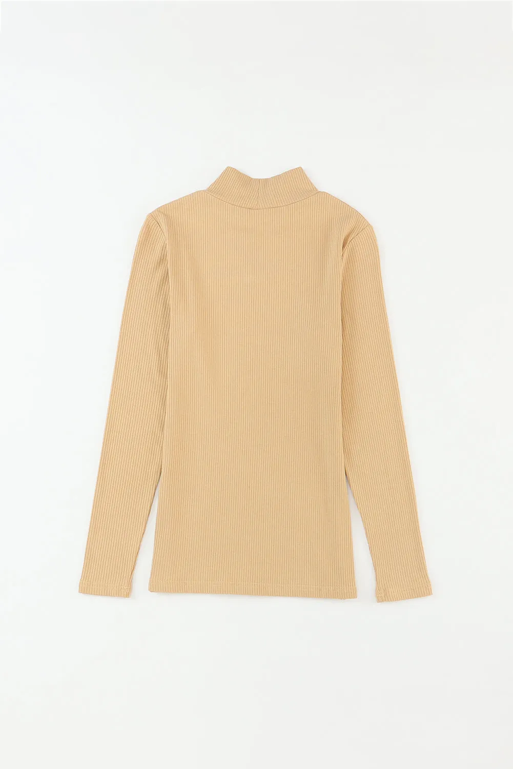 Basic Ribbed Mock Neck Sweater