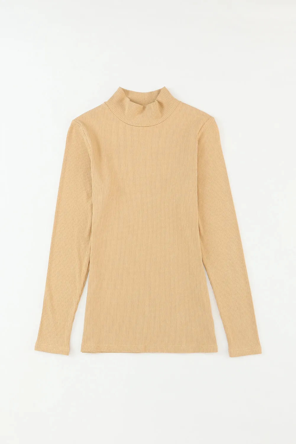 Basic Ribbed Mock Neck Sweater