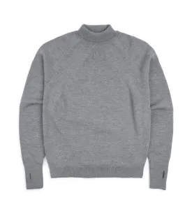 Batoner Light Wool Signature Turtle Neck Sweater: Grey