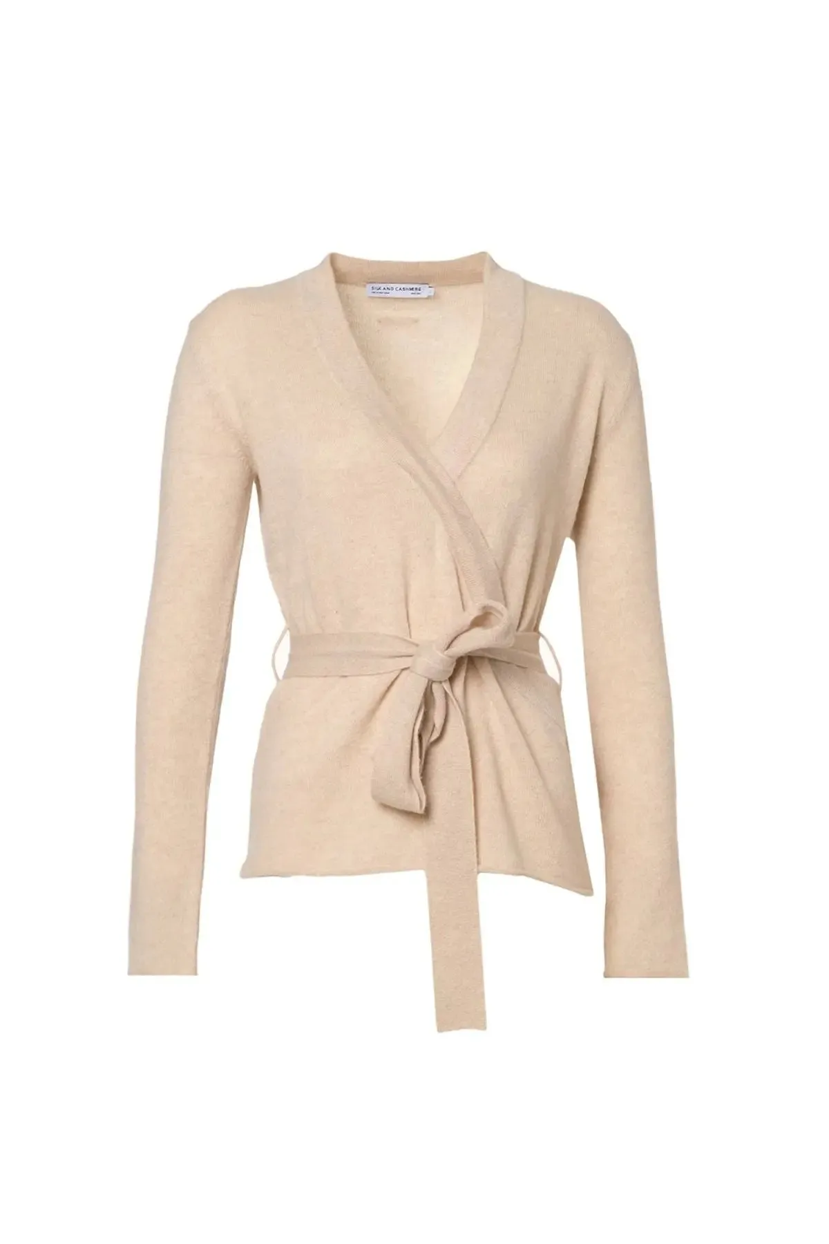 Beige Pure Cashmere Kostir Belted Women's Sweater