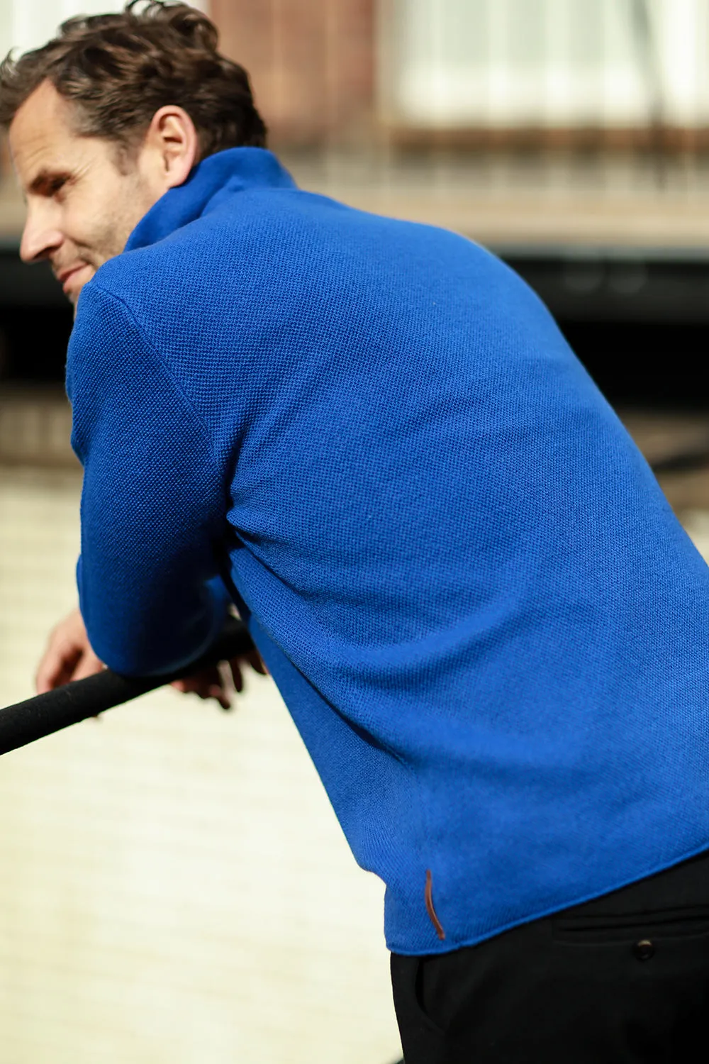 Cashmere fully Lined Golf Sweater half zip Orion