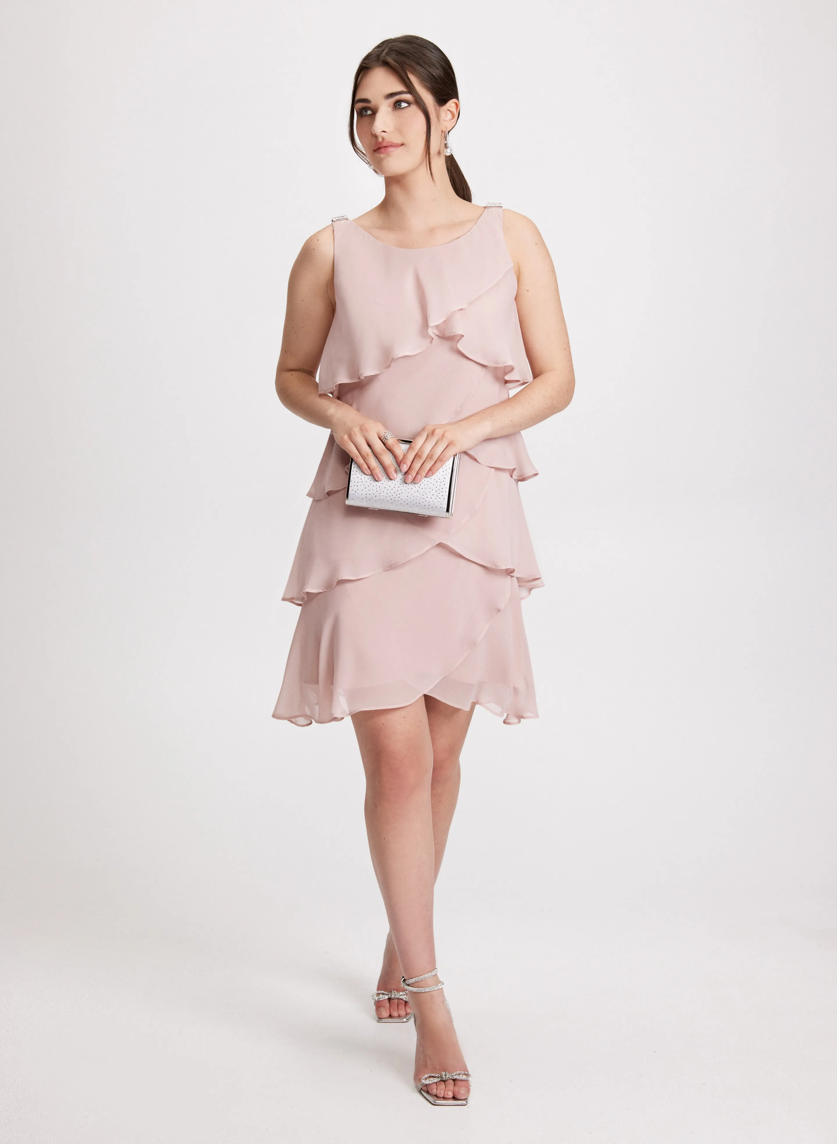 Chiffon Tiered Cocktail Dress