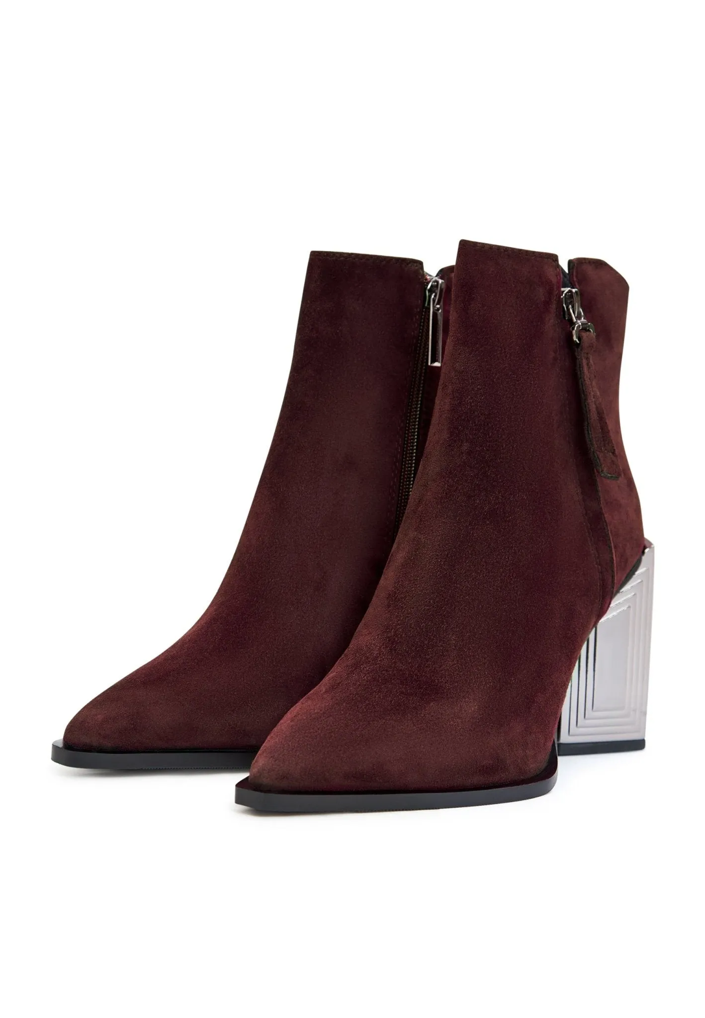 Classic Leather Ankle Boots - Bordeaux