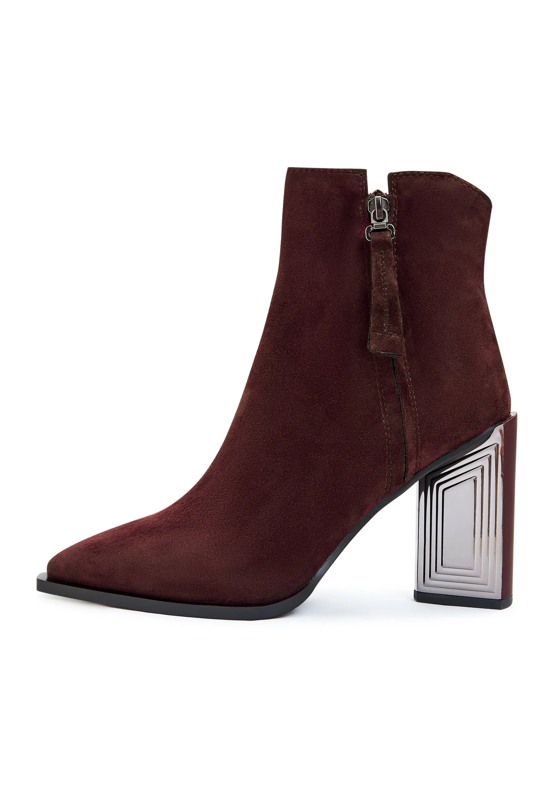 Classic Leather Ankle Boots - Bordeaux