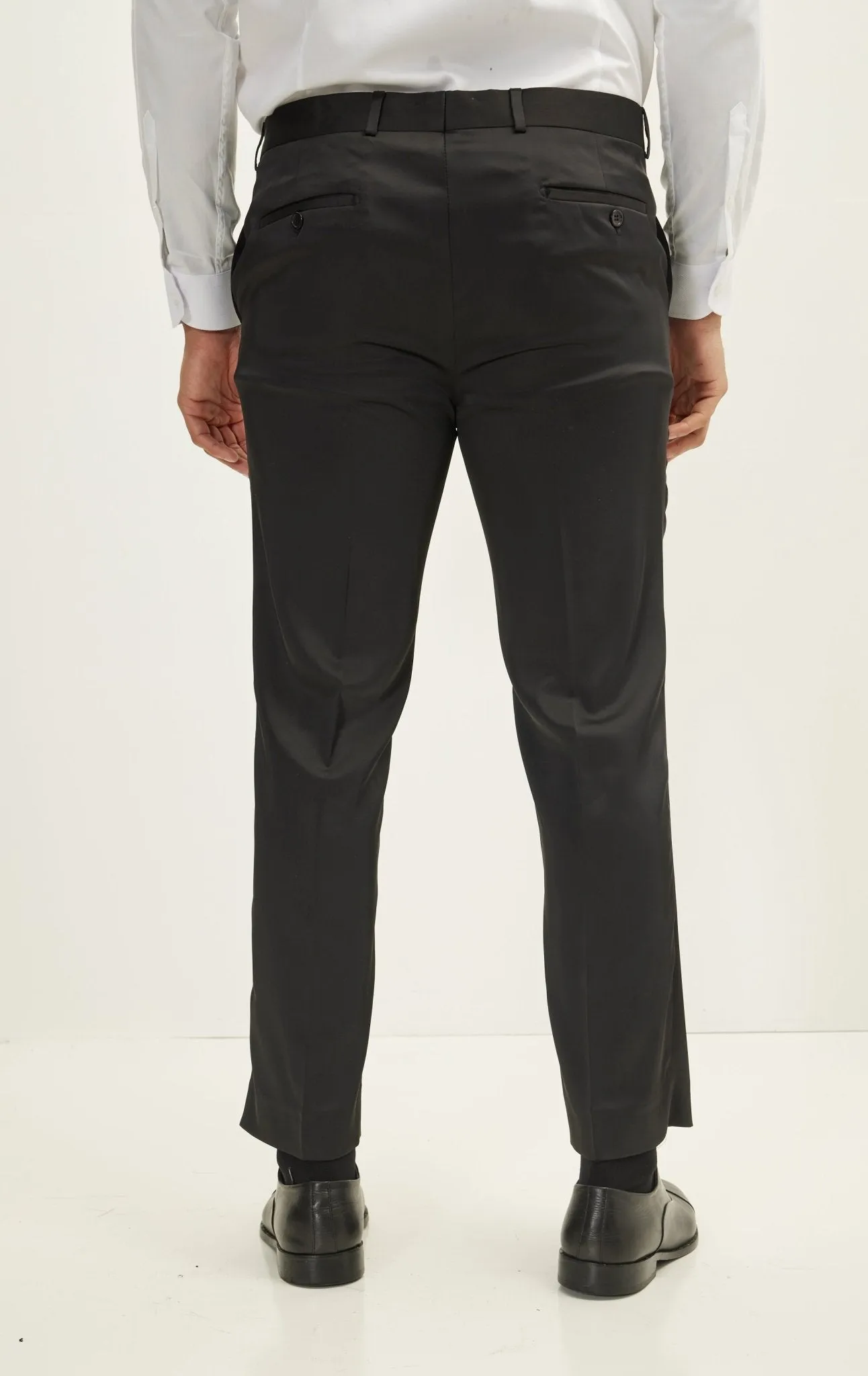 Classic Tuxedo Pants - Black Matte