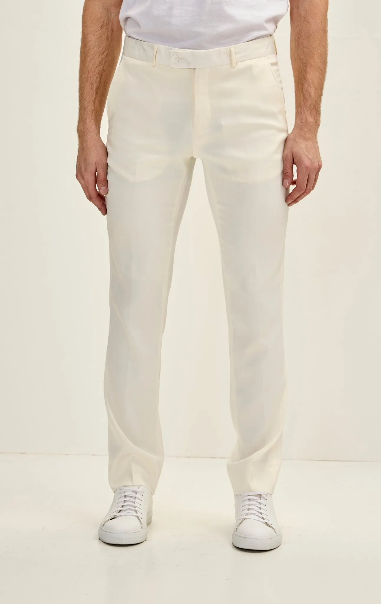 Classic Tuxedo Pants - Off White