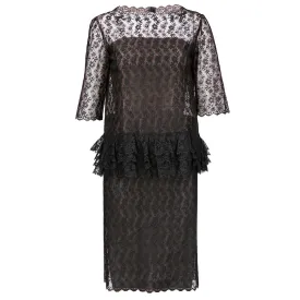 DIOR 60s Lace Strapless Overblouse & Dress