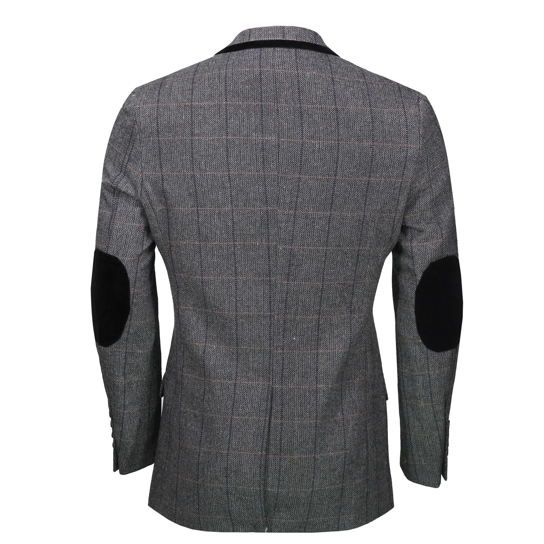 ELTON - Black Tweed Check Blazer