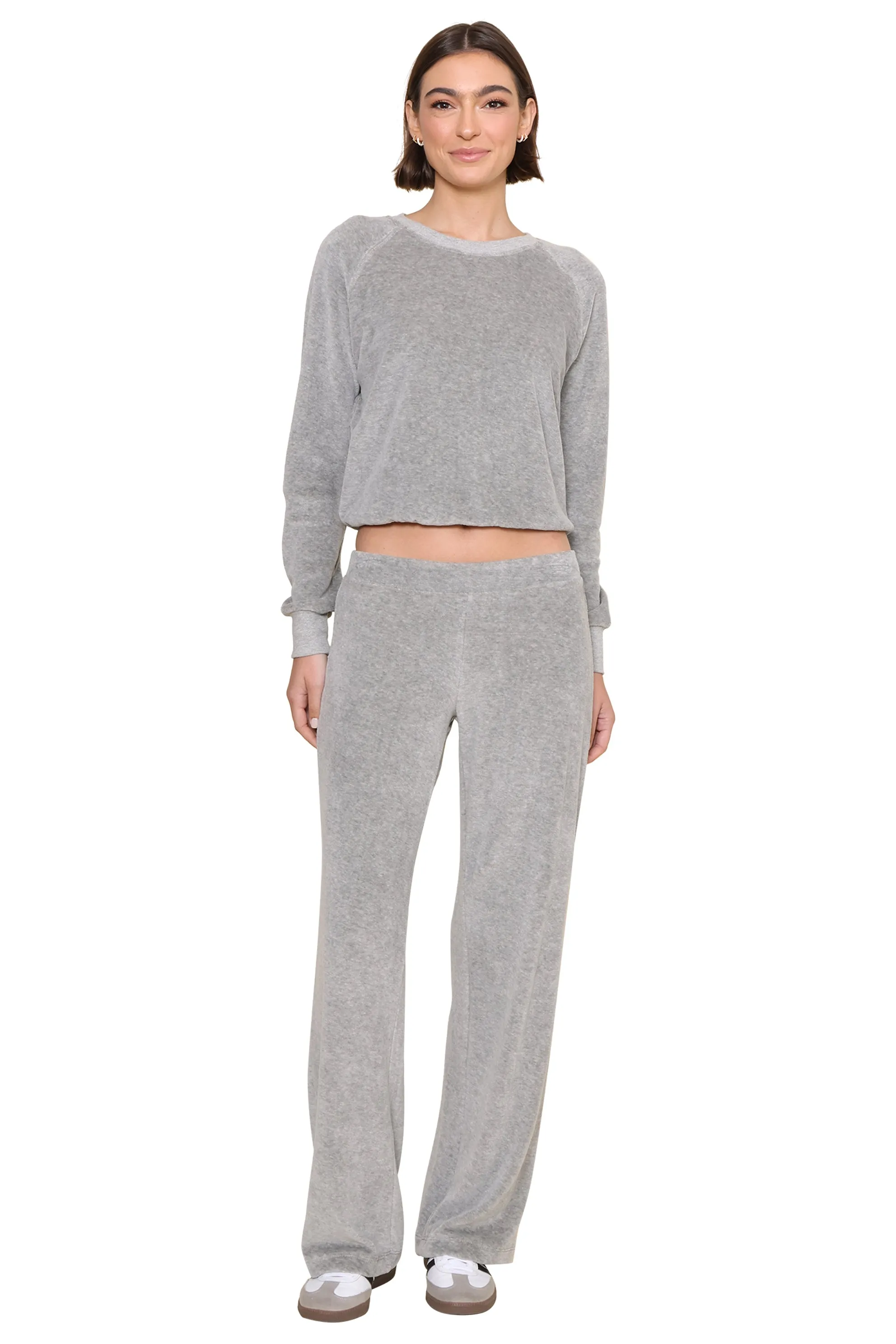 Holly Velour Wide Leg Sweatpant