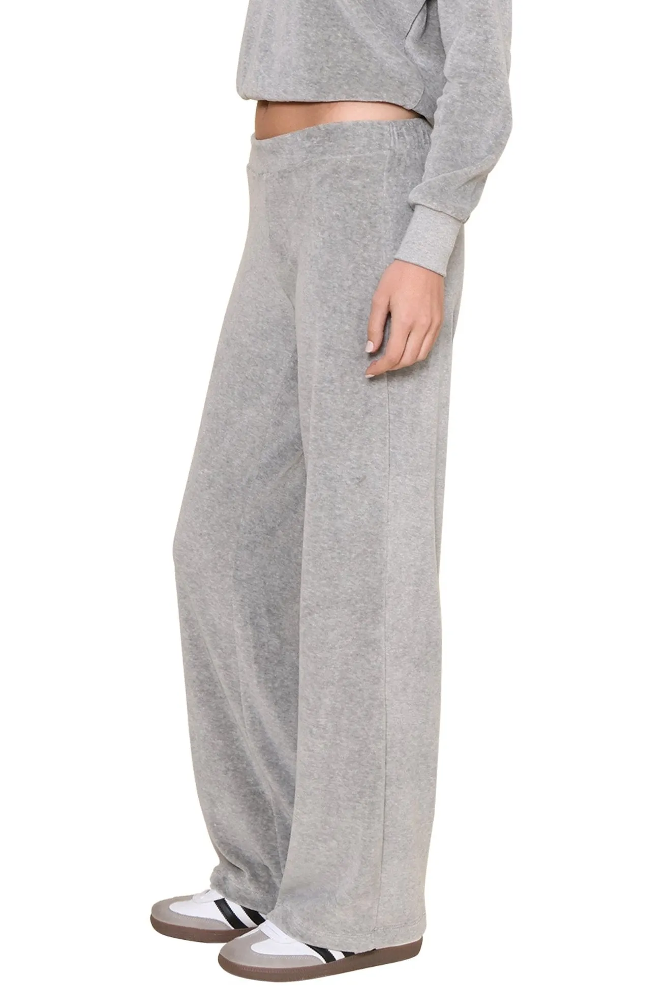 Holly Velour Wide Leg Sweatpant