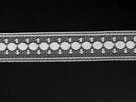 Insertion Lace, white - 3/4"(2cm)