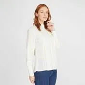 Ivory Dobby and Lace Pintuck Blouse