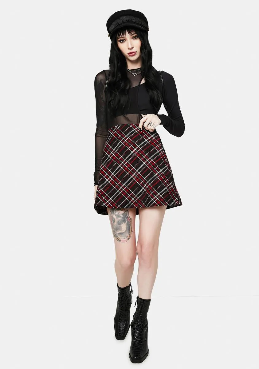 Kensington Plaid Mini Skirt