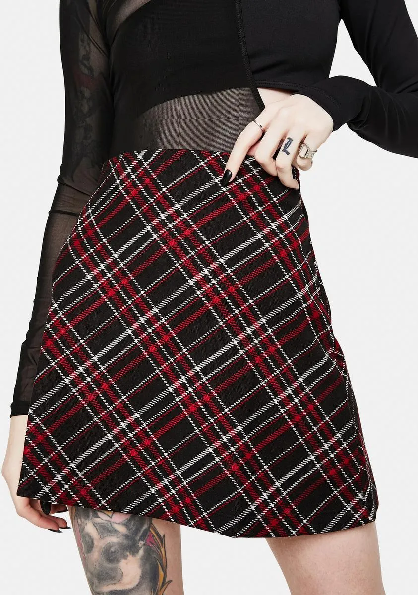 Kensington Plaid Mini Skirt