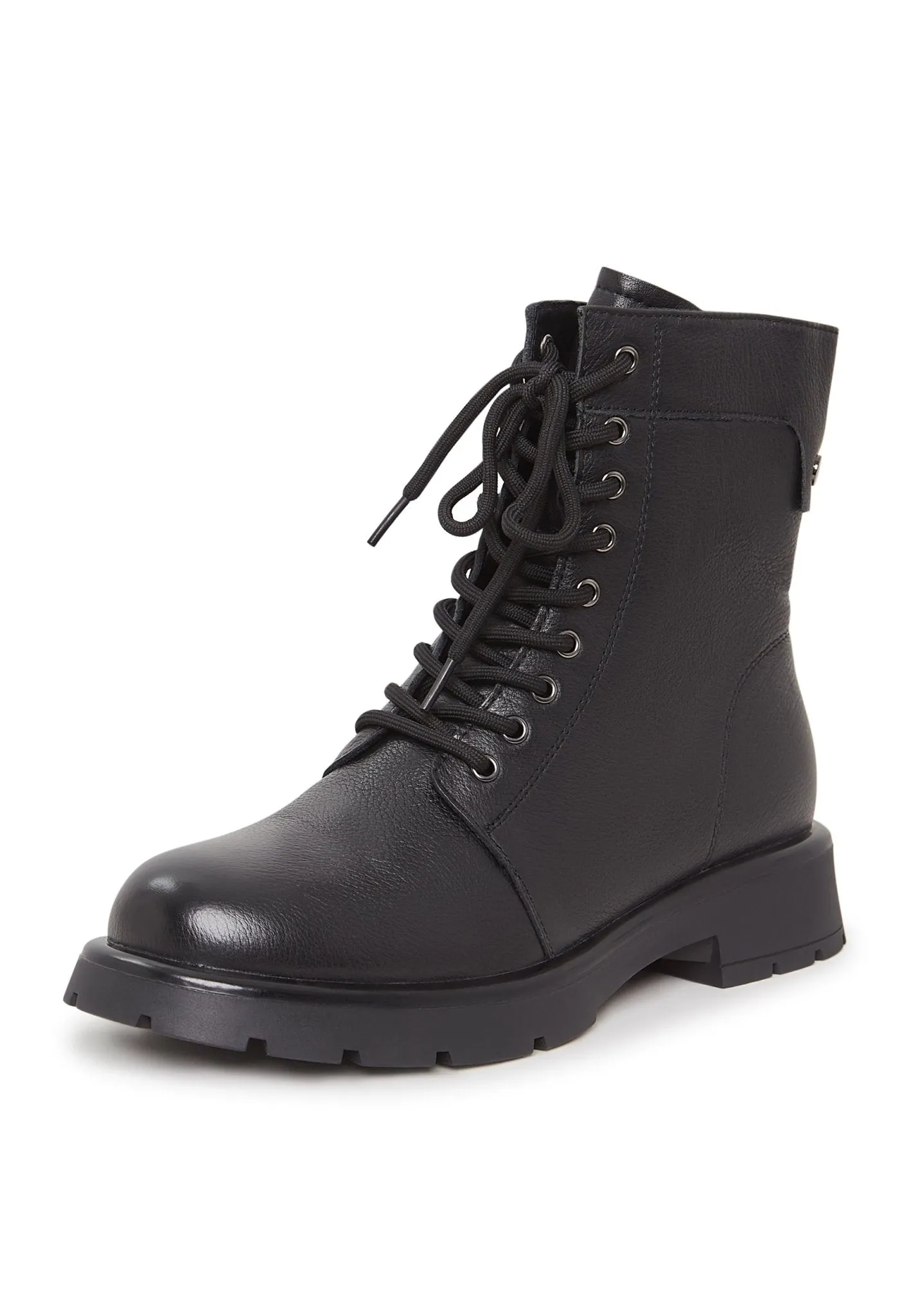 Lace-Up Platform Ankle Boots