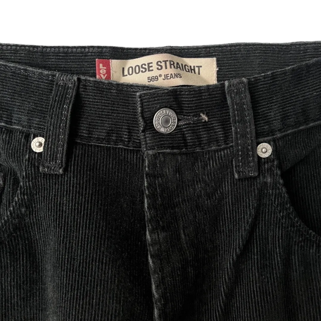 Levi's 569 Loose Straight Corduroy Pants in Burnt / 32" x 30