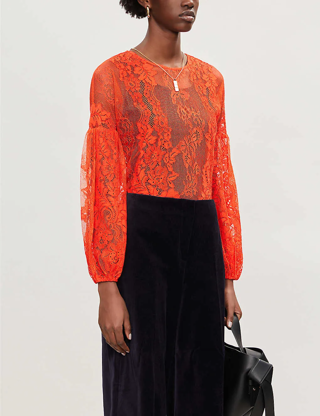 Maje Layou Lace Blouse