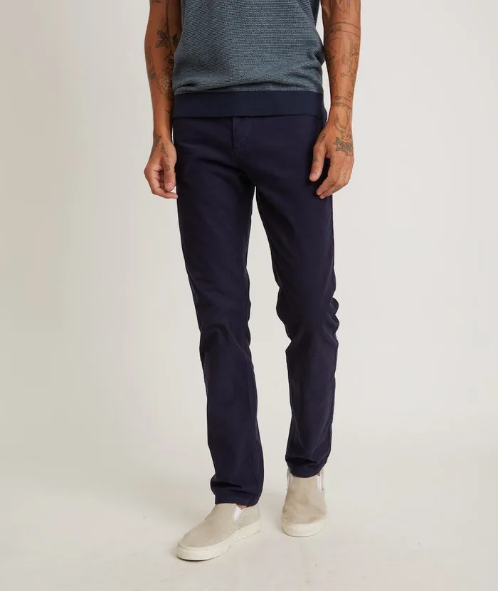 Marine Layer Slim Straight Cambridge Corduroy Pant-ombre blue