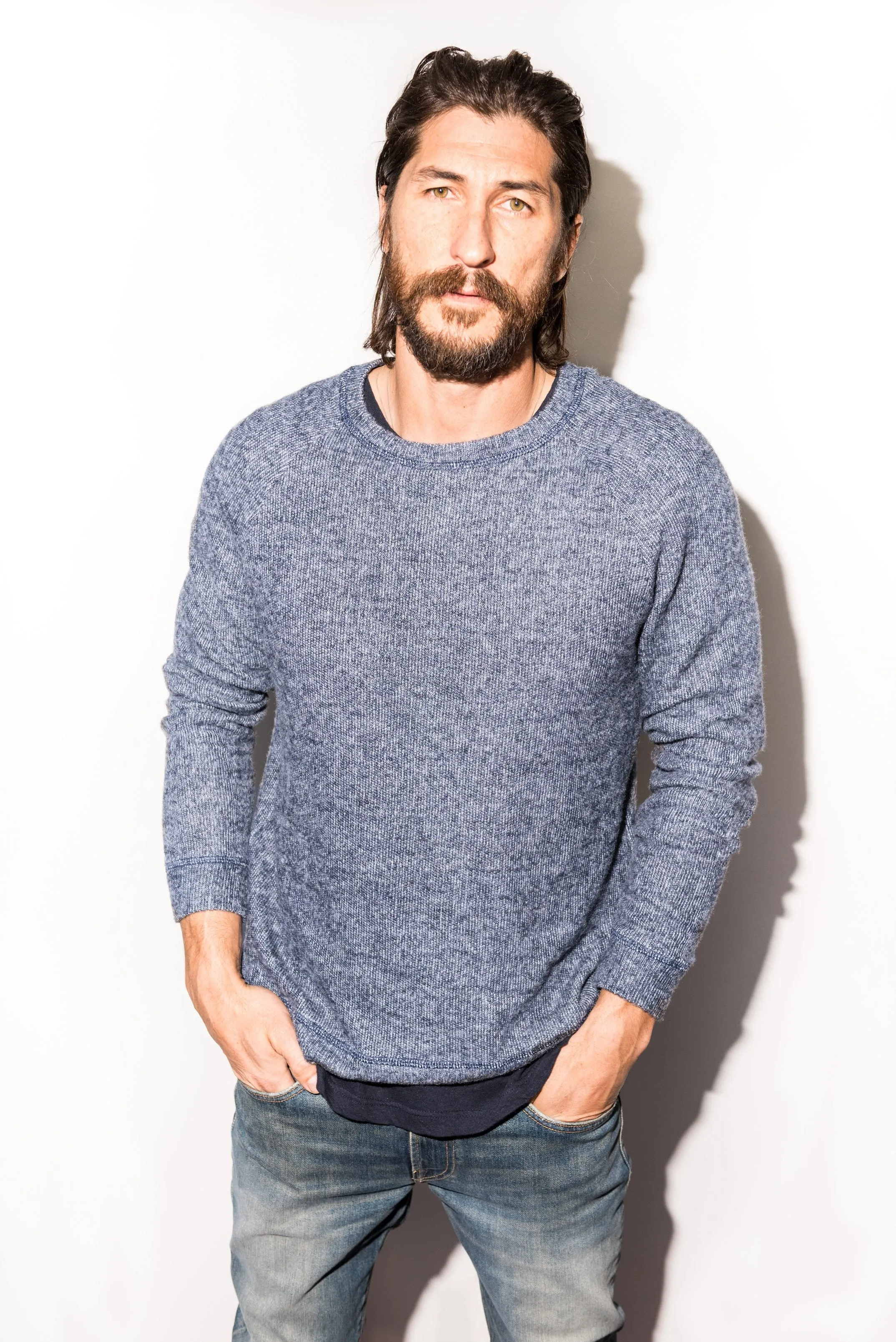 Men's Soft Knit Melange Pullover Sweater