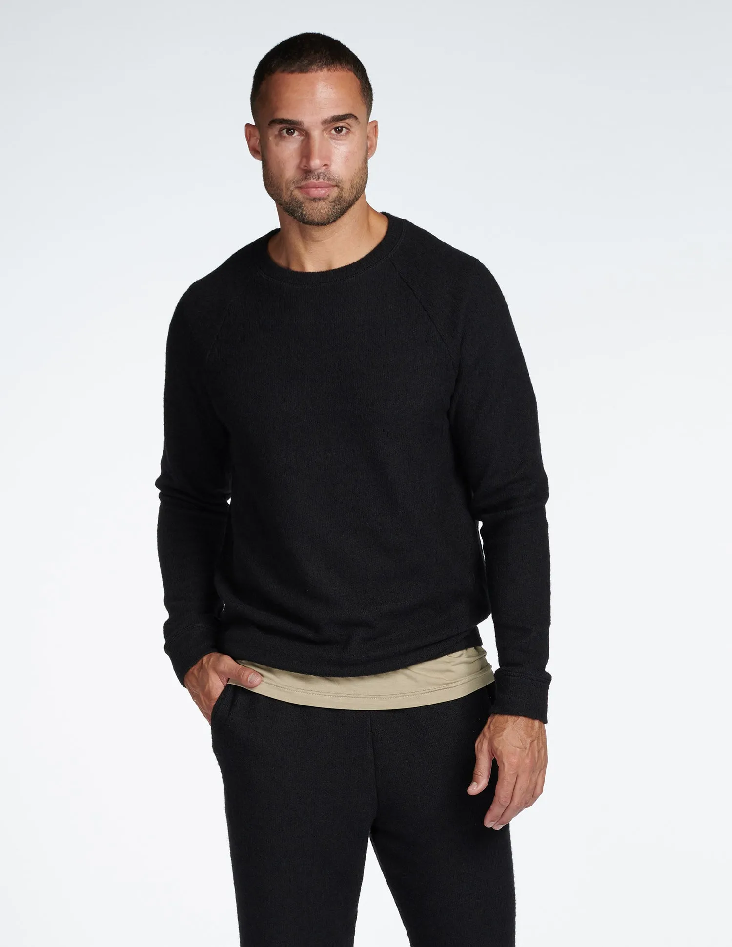 Men's Soft Knit Melange Pullover Sweater