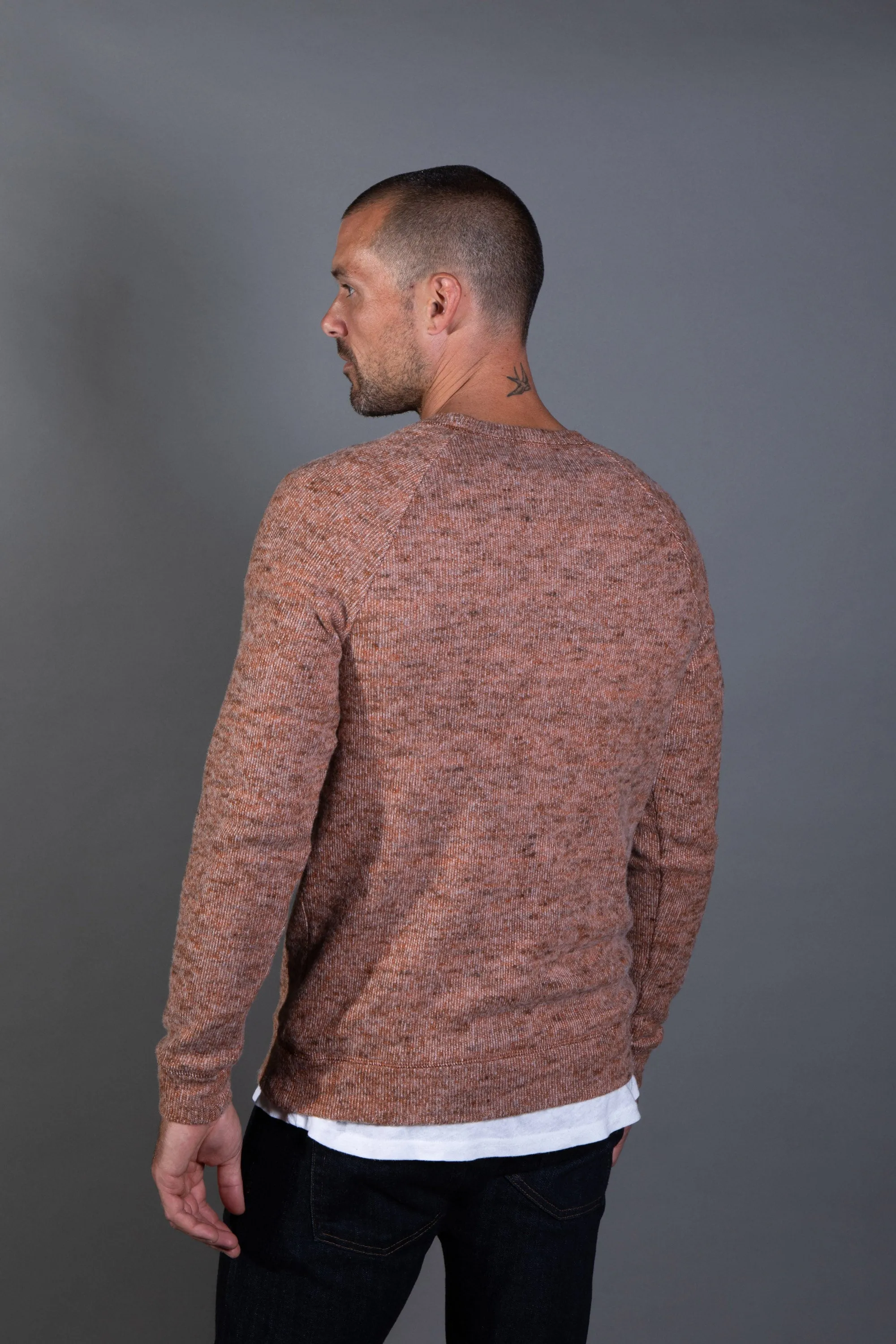 Men's Soft Knit Melange Pullover Sweater