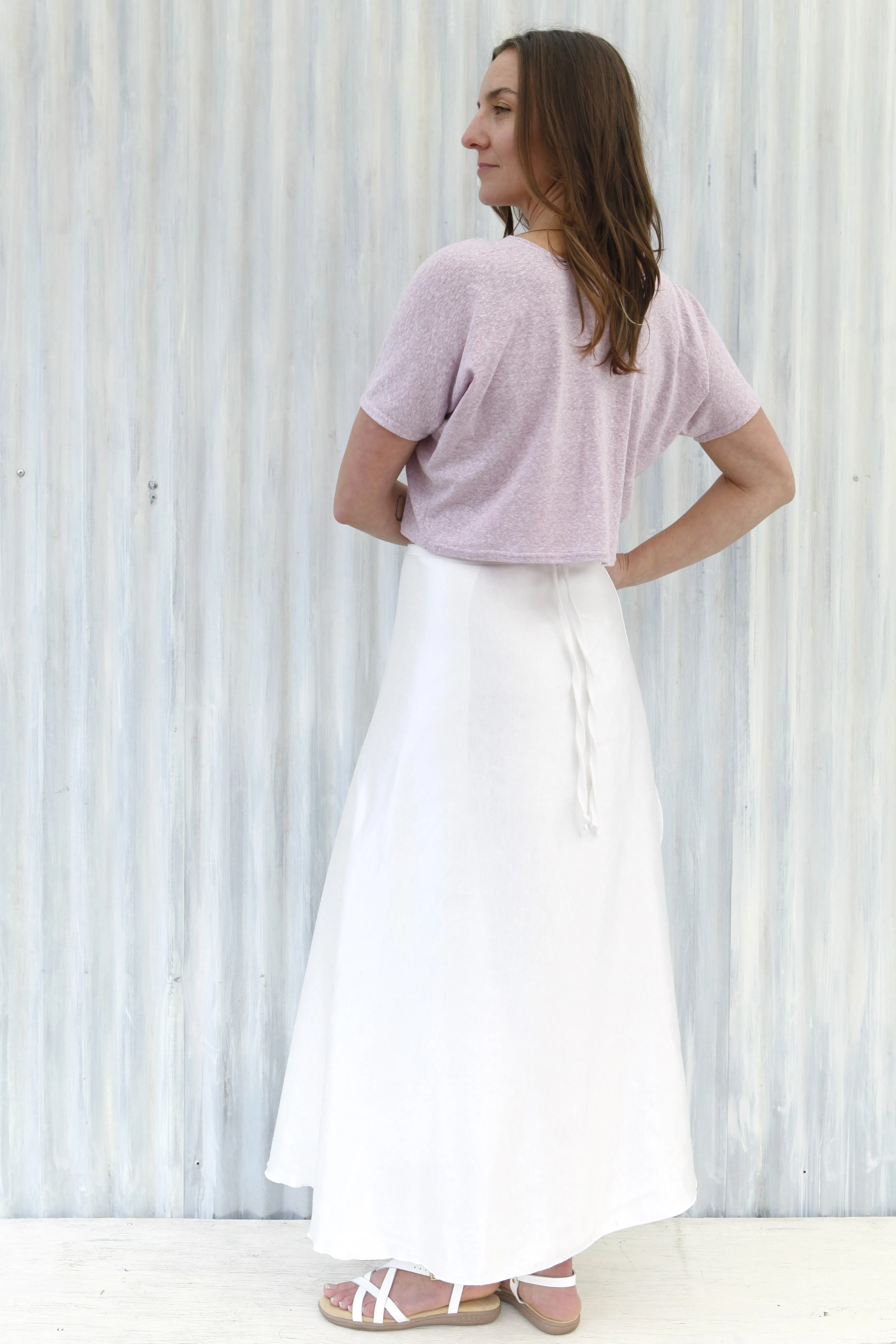 Natural Velda Wrap Skirt