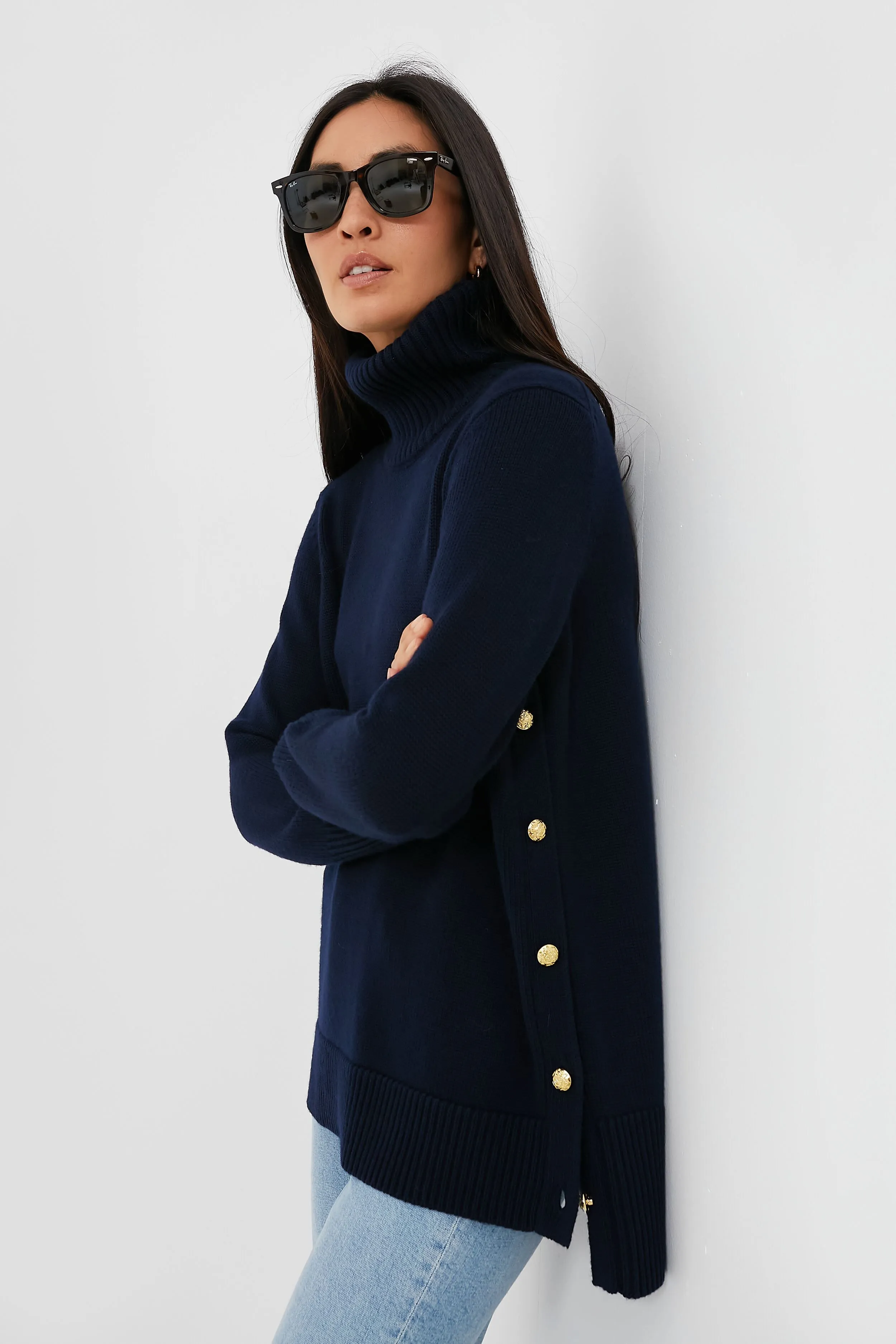 Navy Sophia Sweater