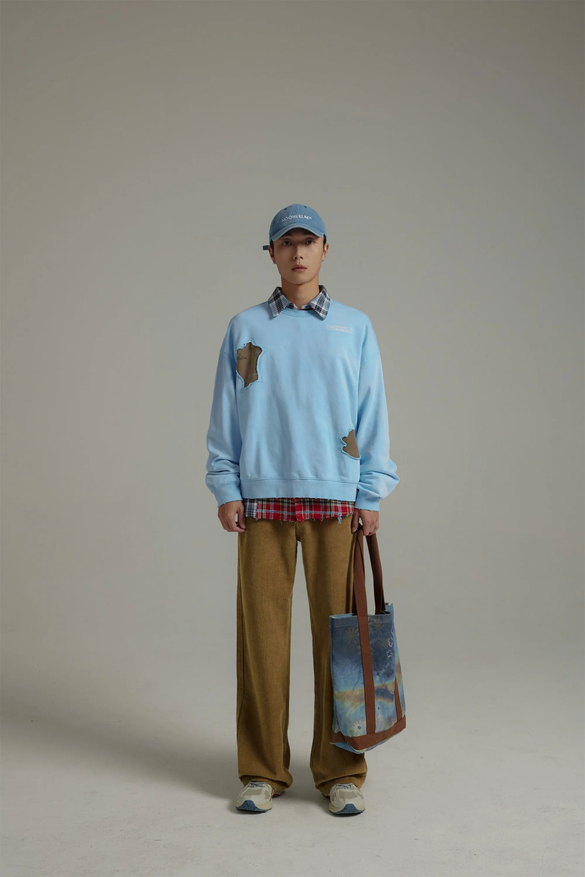 Neutral Corduroy Straight Pants