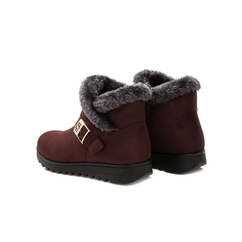 New Women Boots Snow Boots Warm Fur Winter Boots Ankle Boots