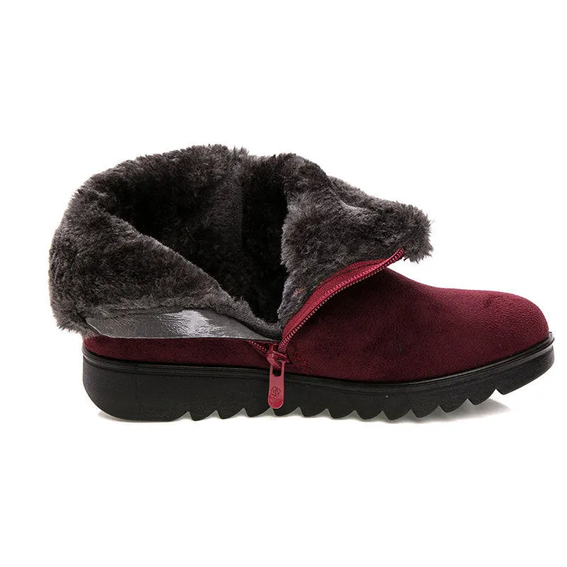 New Women Boots Snow Boots Warm Fur Winter Boots Ankle Boots