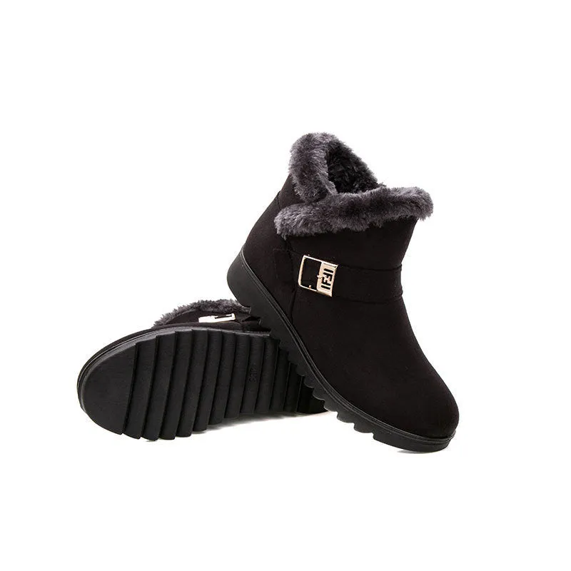 New Women Boots Snow Boots Warm Fur Winter Boots Ankle Boots