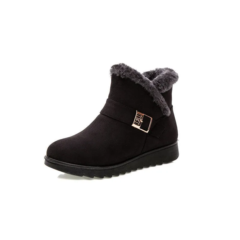 New Women Boots Snow Boots Warm Fur Winter Boots Ankle Boots