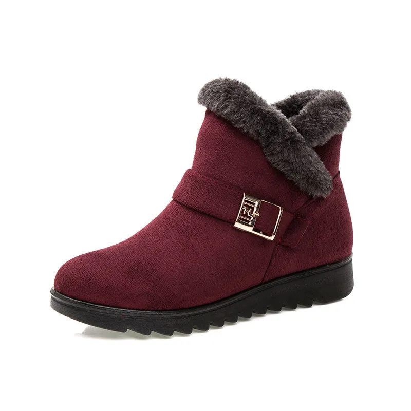 New Women Boots Snow Boots Warm Fur Winter Boots Ankle Boots