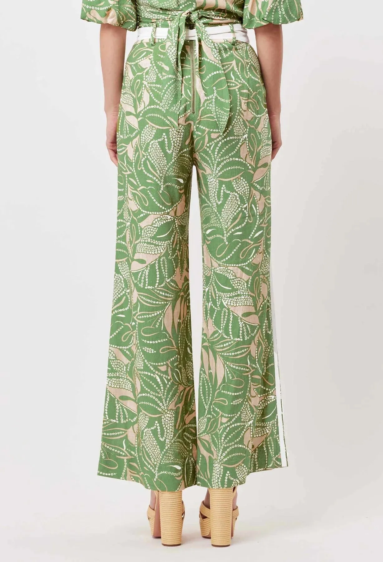 ONCEW WAS GRACE LINEN PANT IN JUNGLE TROPICO