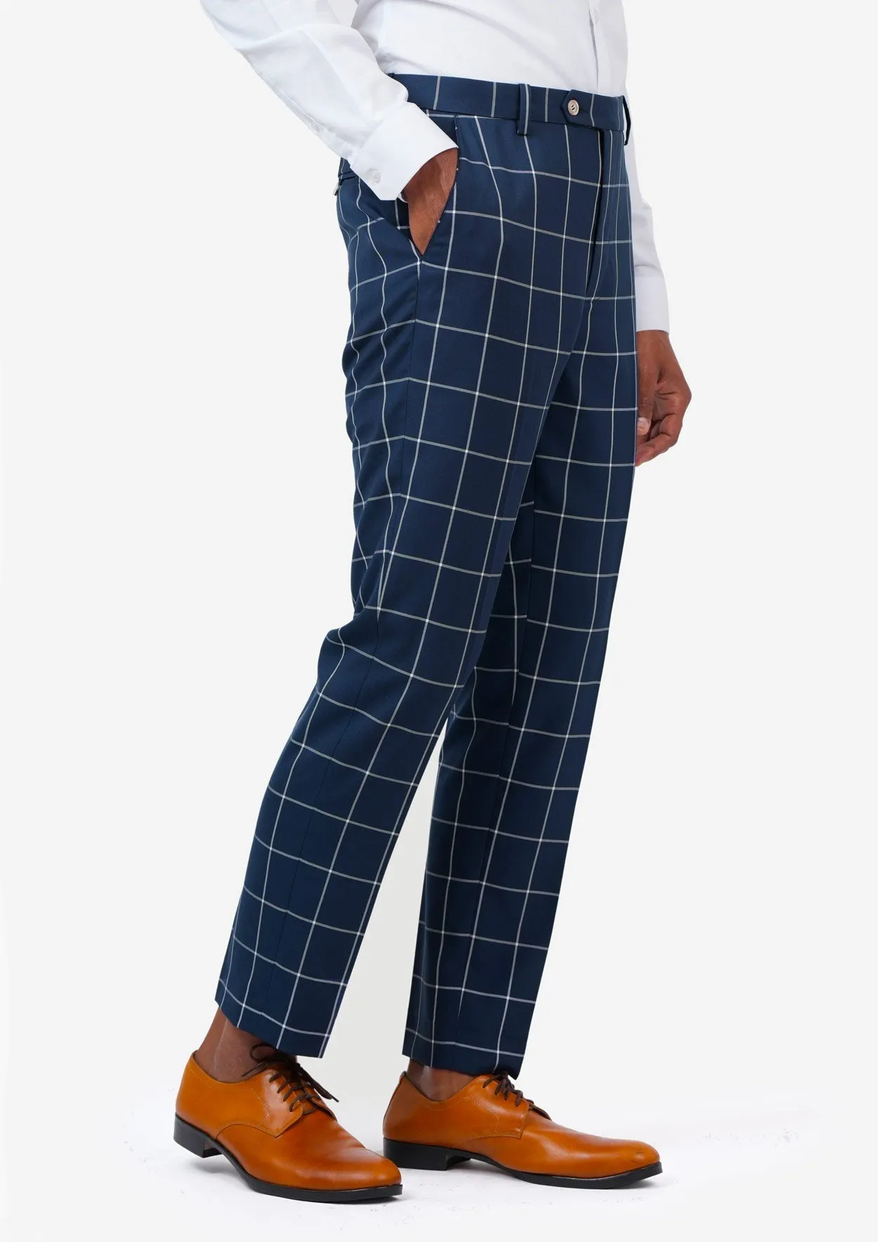 Oxford Blue Windowpane Pants