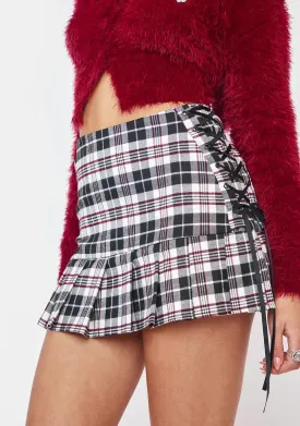 Peer Tutor Plaid Mini Skirt