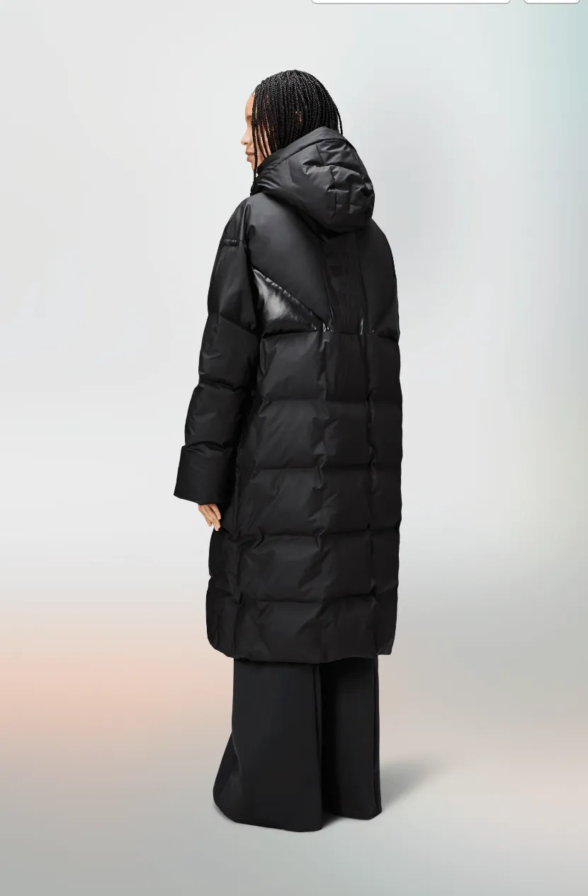 RAINS HARBIN Long Puffer Jacket W3T4