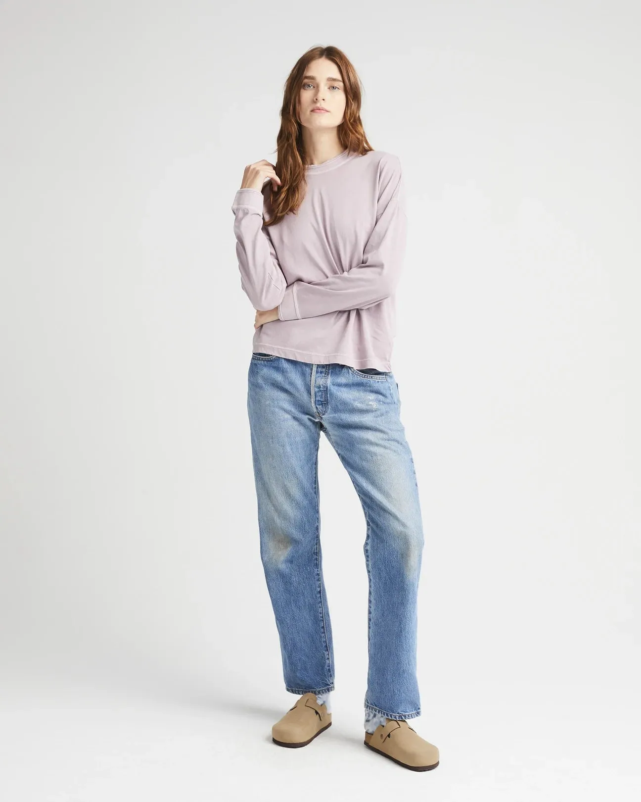 Relaxed Long-Sleeve Pullover by Richer Poorer