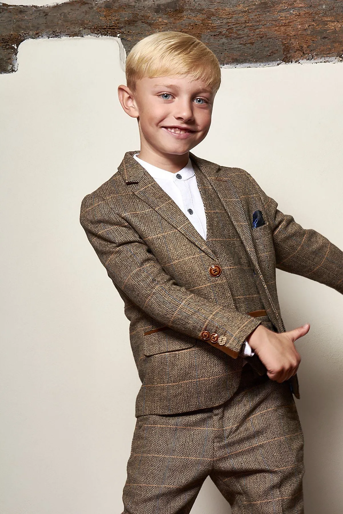 Ted Tan Boys Tweed Wedding Suit | Wedding Suit | Father & Son Suit | Kids Suit