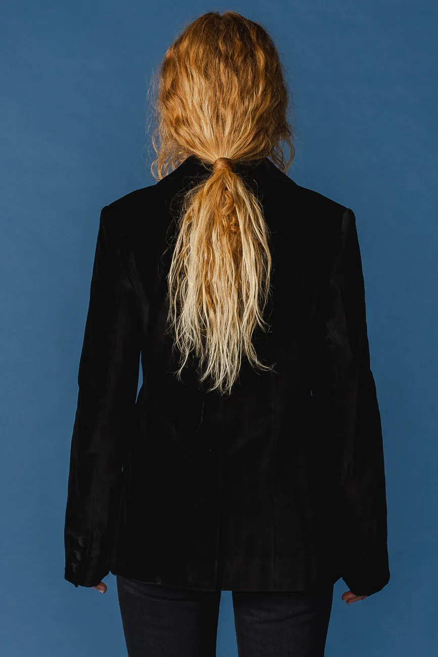 Velvet Blazer || Black