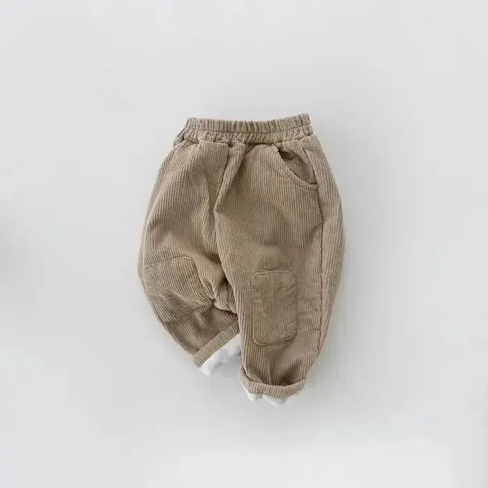 Warm Corduroy Solid Pants