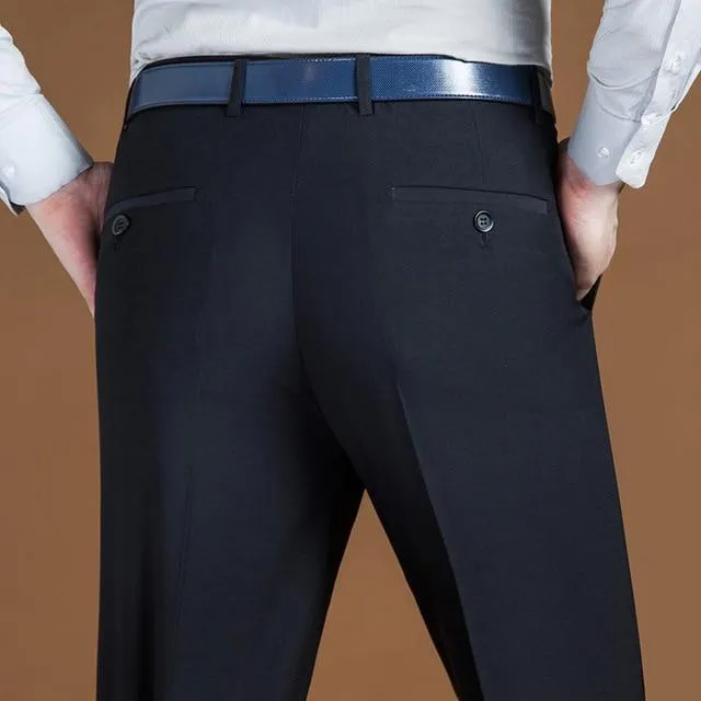 West Louis™ Classic Regular Fit Office Formal Long Trousers