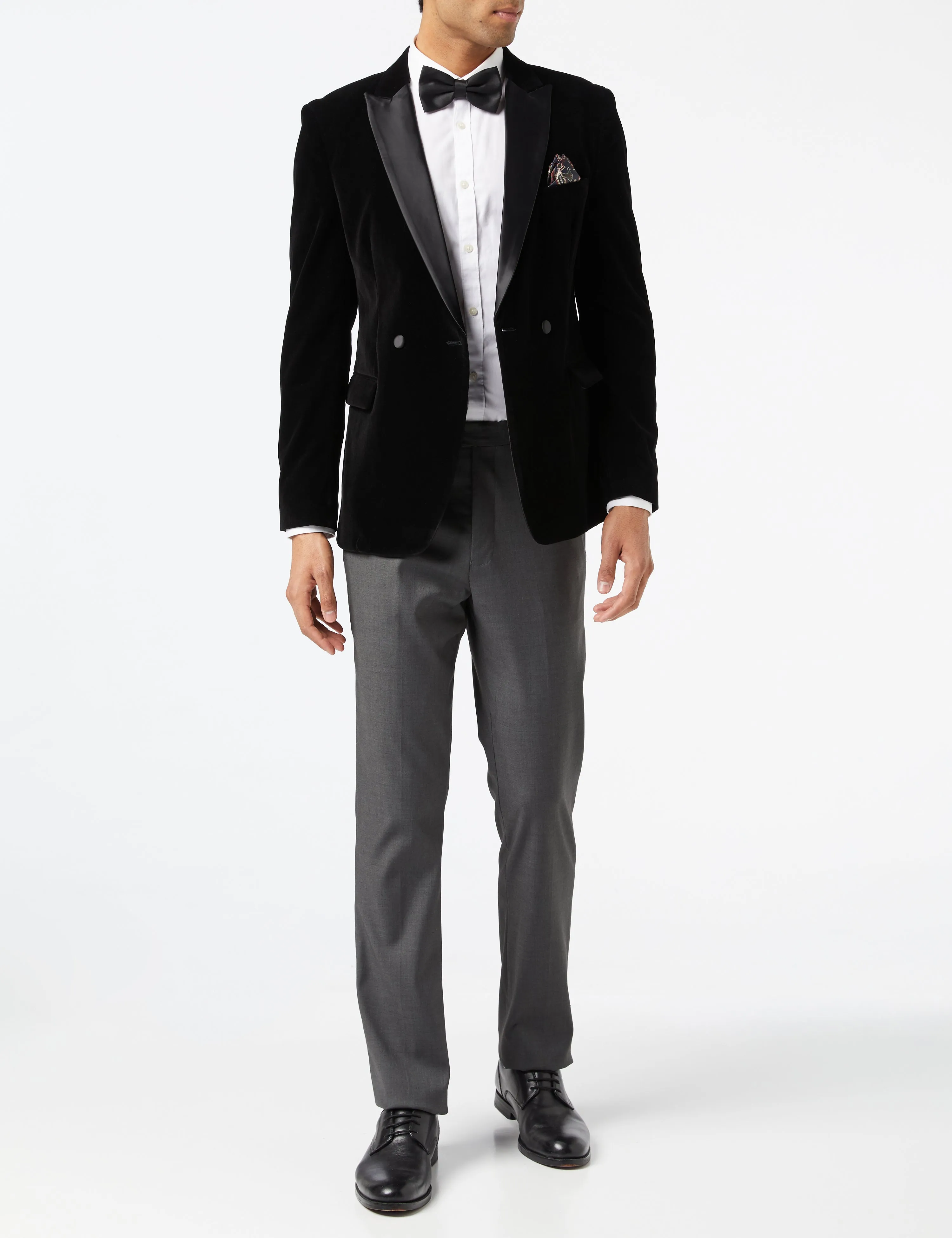 WILLS - Black Soft Velvet Dinner Jacket