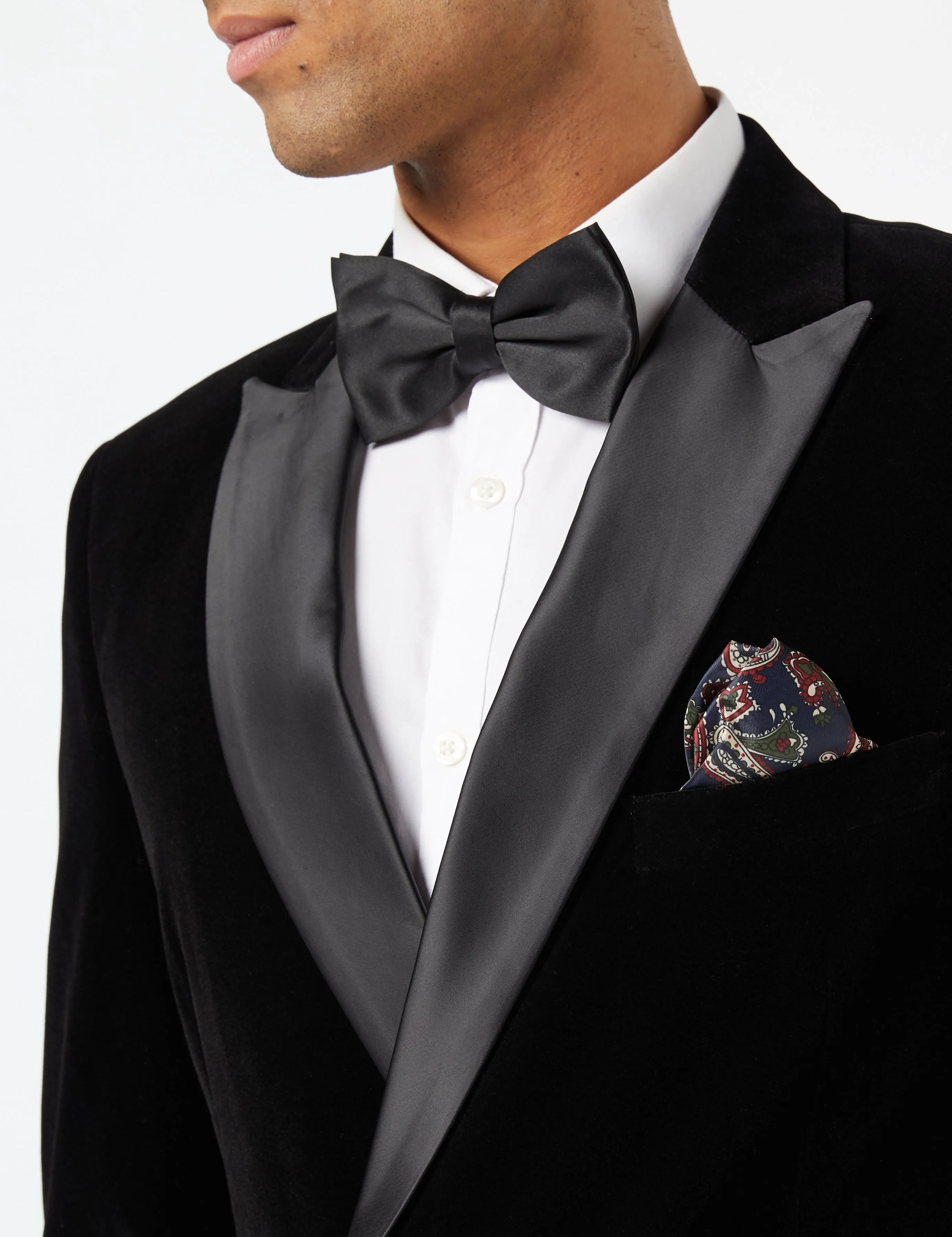 WILLS - Black Soft Velvet Dinner Jacket