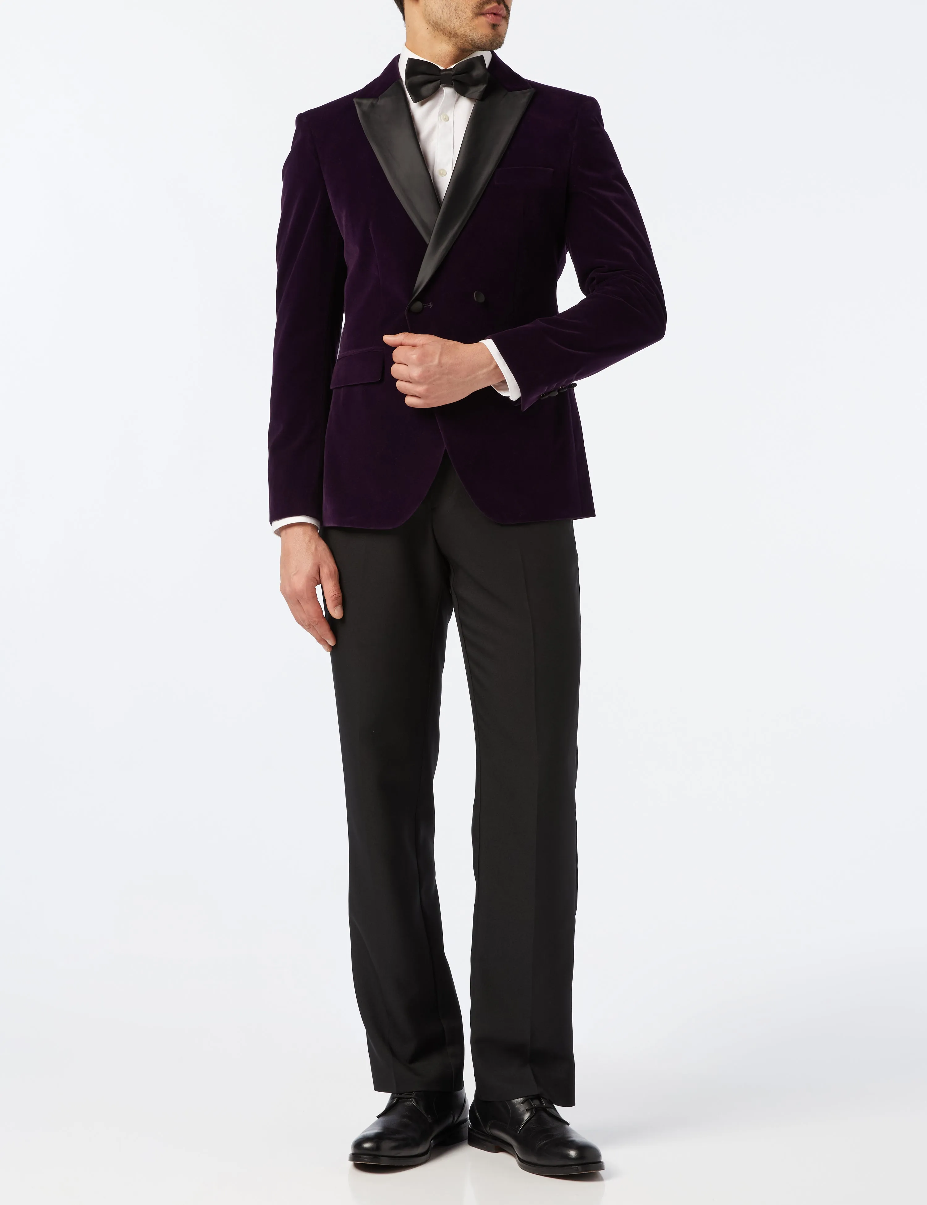 WILLS - Purple Soft Velvet Dinner Jacket