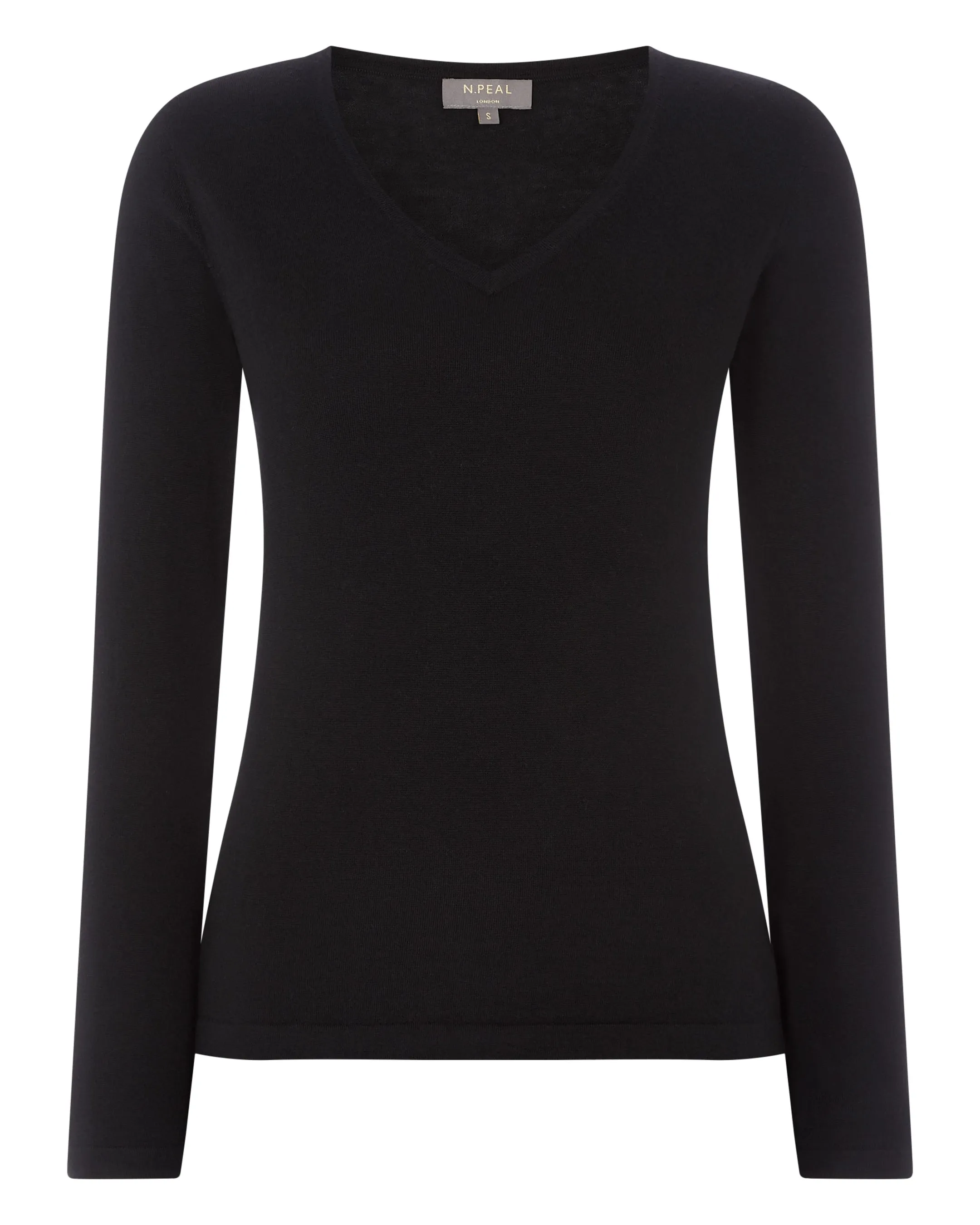 Women's Imogen Superfine Cashmere V Neck Jumper Black